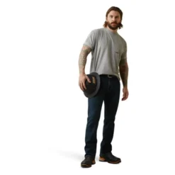 Men's Ariat Rebar Workman Relective Flag Graphic T-Shirt