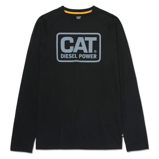 Men's CAT Diesel Power Long Sleeve T-Shirt - Image 3