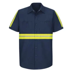 Men's Red Kap Enhanced Visibility Industrial Work Shirt