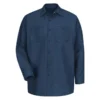 Men's Red Kap Long Sleeve Industrial Solid Work Shirt