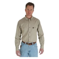 Men's Wrangler Riggs Relaxed Fit Twill Work Shirt