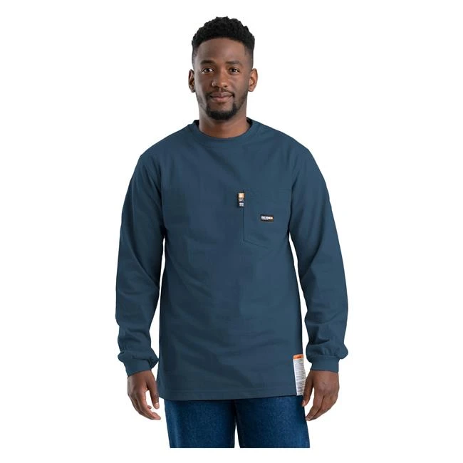 Men's Berne Workwear FR Crew Neck T-Shirt - Image 2
