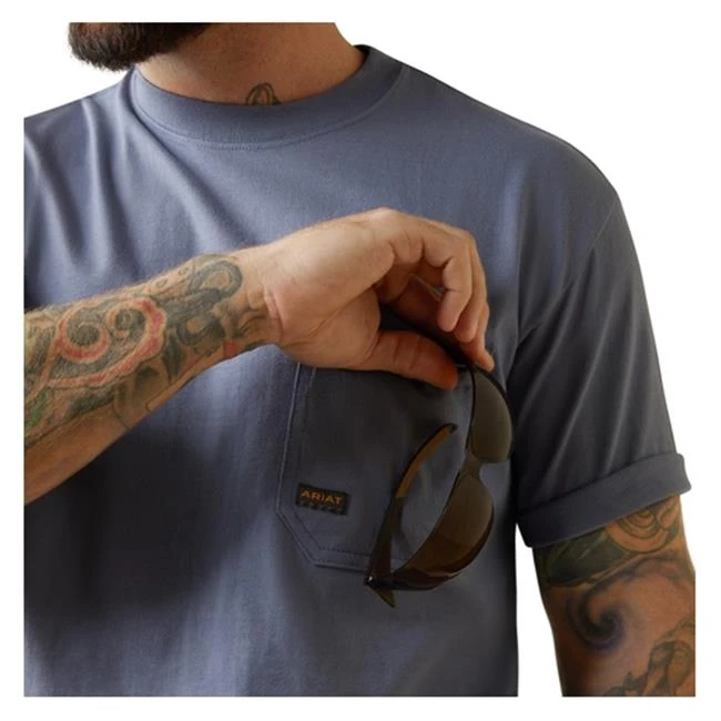 Men's Ariat Rebar Cotton Strong Anvil Force Graphic T-Shirt - Image 3